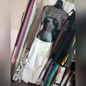 Jeans. Good American. Luxury White Ripped Knee Denim. Size: 0/25. NWT